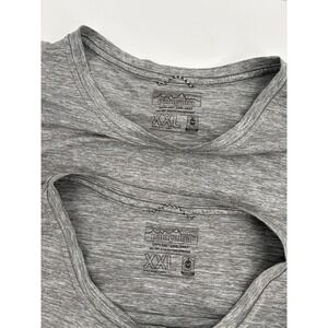 (2) Patagonia Capilene Cool Daily Shirt Men's 2XL Gray Performance Short Sleeve